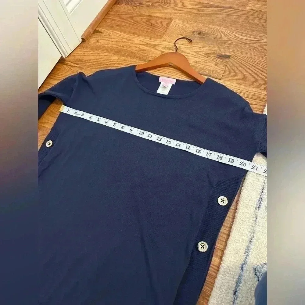 Lilly Pulitzer Ramona Fringe Sweater Size XS Blue - Picture 9 of 12